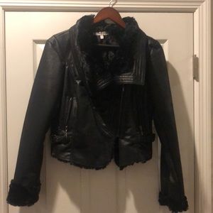 Faux leather jacket